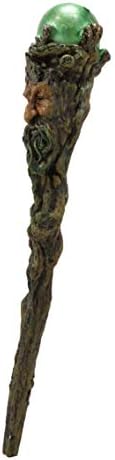 Ebros Magic Wand Greenman with Green Orb Collectible Figurine