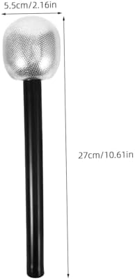 UPKOCH 2pcs Silver Mic Costume Prop for Kids and Halloween