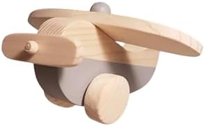 Handmade Wooden Airplane Toy for Toddlers