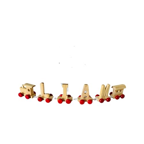 Wooden Letter Train with Personalized Name - Baby Room Decor