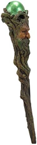 Ebros Magic Wand Greenman with Green Orb Collectible Figurine
