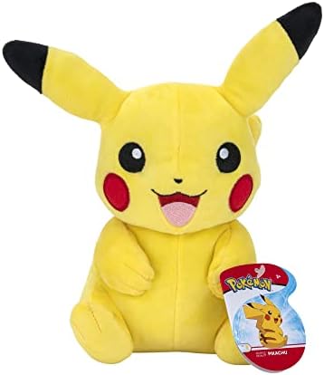 Pokemon Official 8-Inch Pikachu Plush Toy - Ultra Soft Premium Quality Yellow