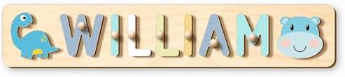 Customized Name Puzzle for Toddlers 1-3 Wooden Puzzles with Personalization