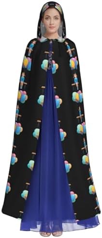 MJHKXLJ Little Girl Balloon Bench Hooded Cloak