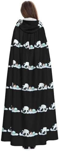 Little Girl Panda Hooded Cloak for Halloween Costume