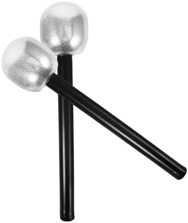 UPKOCH 2pcs Silver Mic Costume Prop for Kids and Halloween