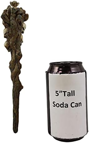 Ebros Magic Wand Fantasy Cosplay Decor Necromancer Skulls