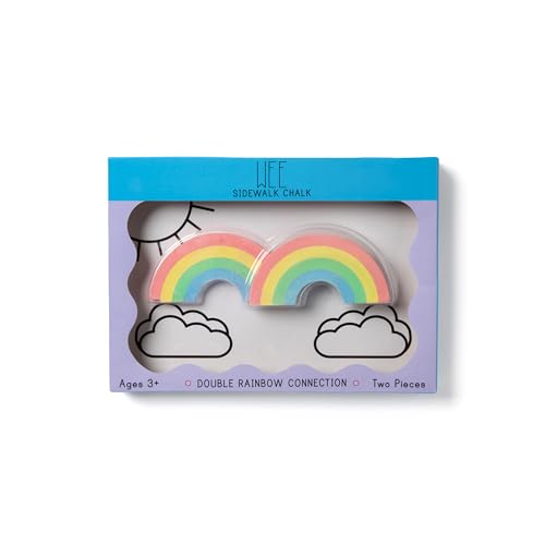 TwEE Wee Double Rainbow Sidewalk Chalk Set