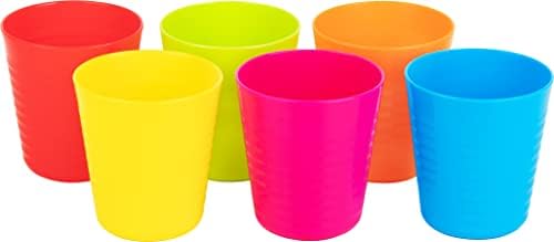PLASKIDY Kids Cups Set of 6 8 Oz BPA Free