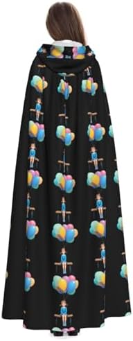 MJHKXLJ Little Girl Balloon Bench Hooded Cloak