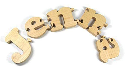 Wooden Name Puzzle for Kids by Little Wooden Wonders