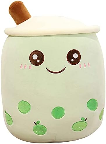 Cute Boba Plushie Pillow with Milk Tea Cup Design