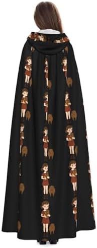 MJHKXLJ Capybara Hooded Cloak for Halloween Costume