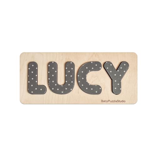 Custom Name Puzzle Wooden Nursery Sign Toddler Gift