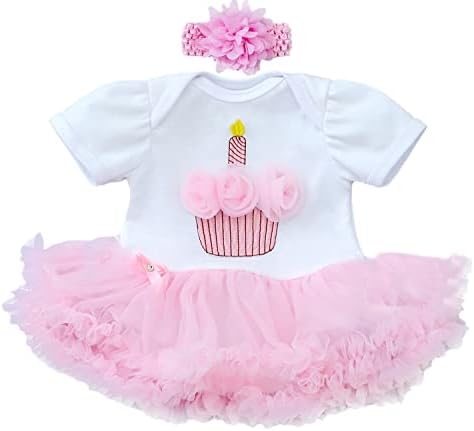 MAIHAO Reborn Baby Doll Pink Crown Dress