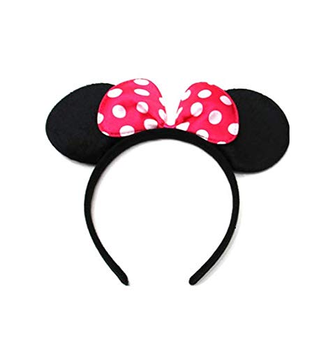Set of 24 Mouse Costume Deluxe Fabric Ears Headbands