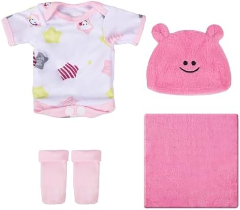 CARANOVO 4 Sets Baby Doll Clothes and Hat for 10 Inch Doll