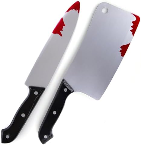 ArtCreativity Fake Bloody Knife Set Halloween Prop 1