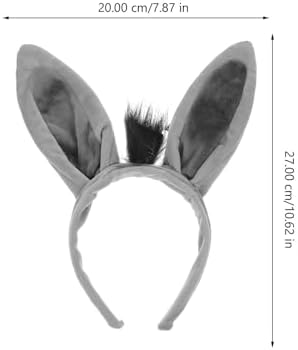 Vaguelly Donkey Ears Headband Costume Prop 1