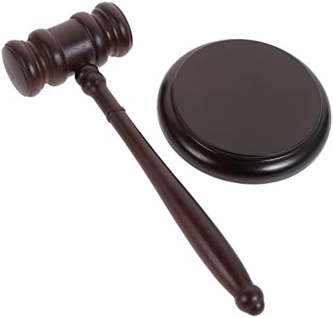 Veemoon Wooden Gavel Judge Hammer for Kids