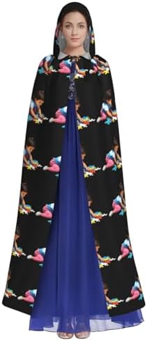 Little Girl Puzzle Print Hooded Cloak for Halloween Costume