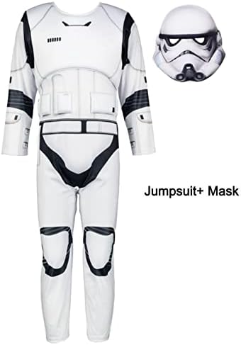 Storm Trooper Kids Costume Jumpsuit Helmet Set
