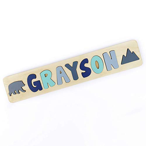 Personalized Wooden Name Puzzle for Kids USA Made