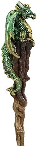 Ebros Magic Wand Aragon Green Dragon