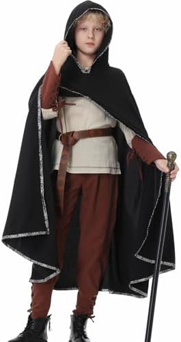 Ezuwail Boys Medieval Viking Costume Set for Halloween and Role Play