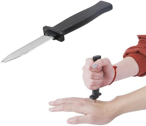 GUDVES Retractable Plastic Knife Prop 3 PCS Set
