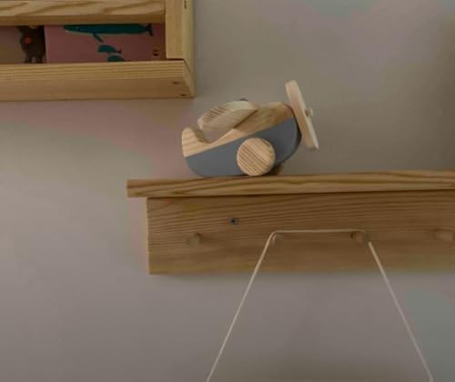 Handmade Wooden Airplane Toy for Toddlers