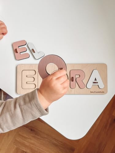 Personalized Baby Name Wooden Puzzle for Toddlers