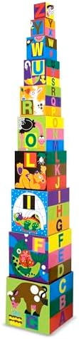 Melissa Doug Alphabet Stacking Blocks Set