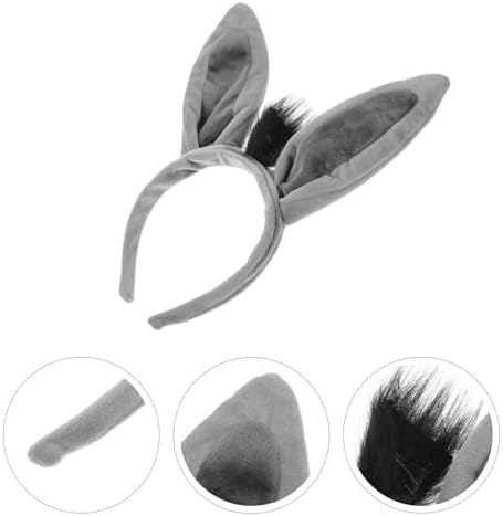 Vaguelly Donkey Ears Headband Costume Prop 1