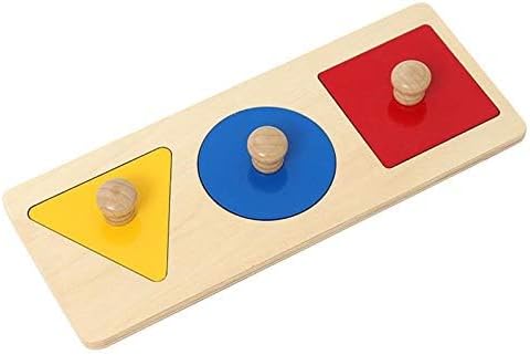 Adena Montessori Jumbo Knob Shape Puzzle for Toddlers 1-3