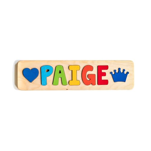 Personalized Wooden Name Puzzle for Kids - Butterfly Design