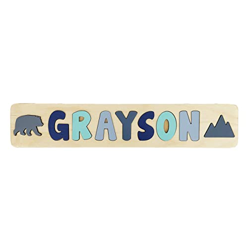 Personalized Wooden Name Puzzle for Kids USA Made