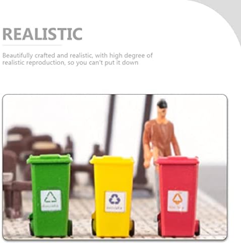 SHINEOFI Miniature Garbage Can 187 Scale Decor