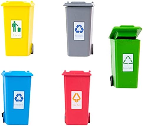 SHINEOFI Miniature Garbage Can 187 Scale Decor