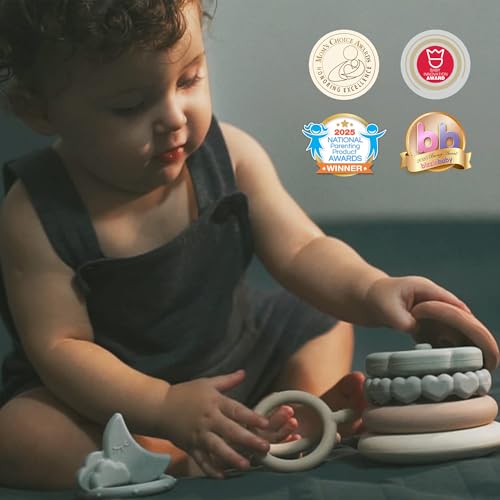 Moonkie Stacks of Circles Teething Toy Set