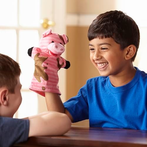 Melissa Doug Farm Friends Hand Puppets Set of 4 1