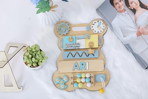 Customized Name Puzzle for Toddlers Educational Wooden Busy Board