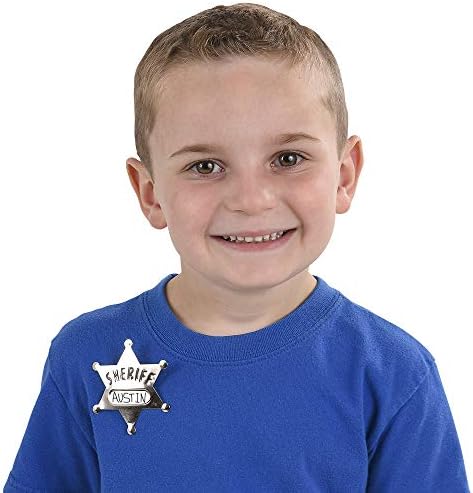 Bedwina Metal Sheriff Badges - Pack of 24