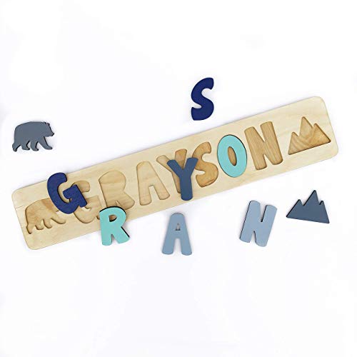 Personalized Wooden Name Puzzle for Kids USA Made