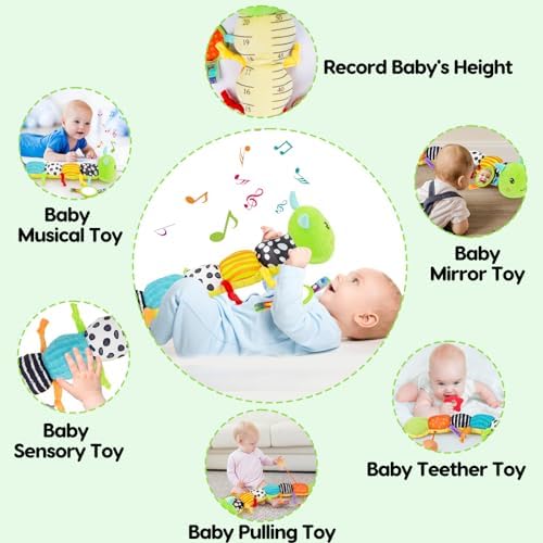 Melodyinn Baby Sensory Caterpillar Toy 0-6 Months