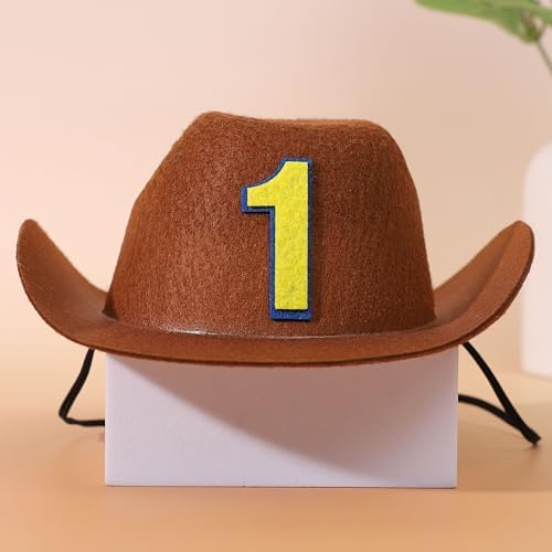 WAWUO 1st Birthday Cowboy Hat for Baby Toddler