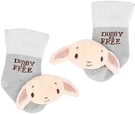 Kids Preferred Harry Potter Dobby Socks with Rattle