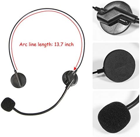 PROLOSO 9 Pack Play Headset Mic for Kids Party Costume Accessories
