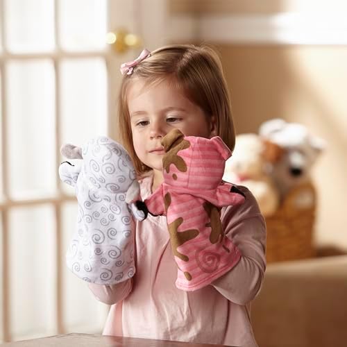 Melissa Doug Farm Friends Hand Puppets Set of 4 1