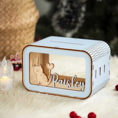 Kiuties Wooden Piggy Bank - Personalized Kids Savings Toy